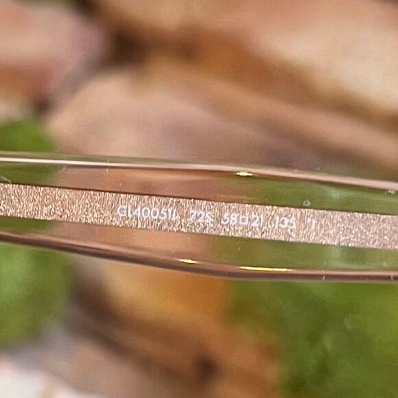 CELINE CL400511 72S Pink Clear Acetate Sunglasses main image 9